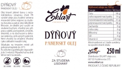 Dýňový olej lisovaný za studena 250 ml