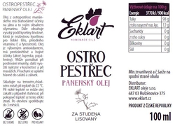EKLART Ostropestřecový olej lisovaný za studena 100 ml